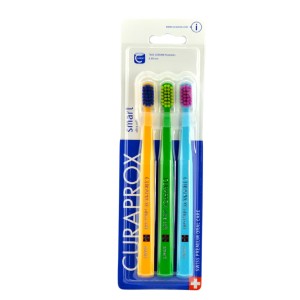 CURAPROX SMART CS7600 TRIPLE PACK - zestaw, trzech miękkich szczoteczek do zębów dla dzieci