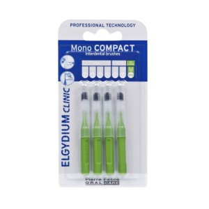 ELGYDIUM CLINIC MONO COMPACT 6 - szczoteczki międzyzębowe 2,2mm zielone 4 szt.