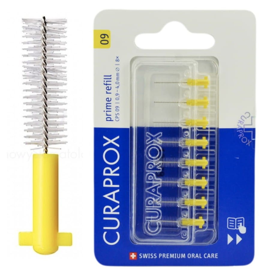 CURAPROX CPS 09 PRIME 8 sztuk - szczoteczki międzyzębowe żółte