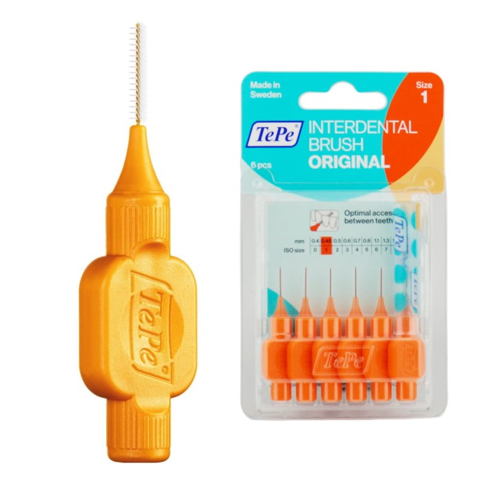 TePe szczoteczki międzyzębowe - pomarańczowe 0,45mm 6 szt.