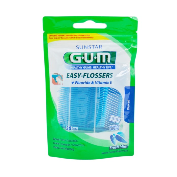 GUM EASY-FLOSSERS - nitko-wykałaczki do zębów 30szt.