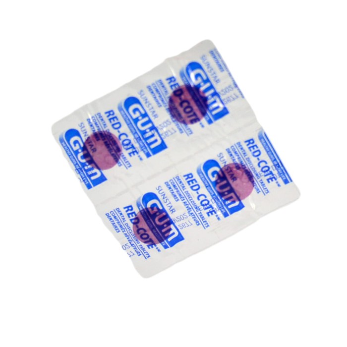 GUM RED-COTE - tabletki wybarwiające płytkę nazębną 12 szt.