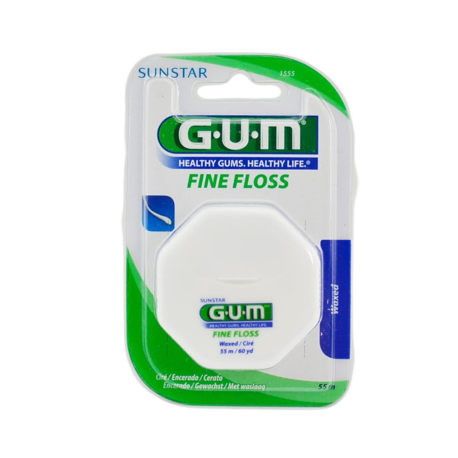GUM FINE FLOSS - nić do zębów, woskowana 55 metrów