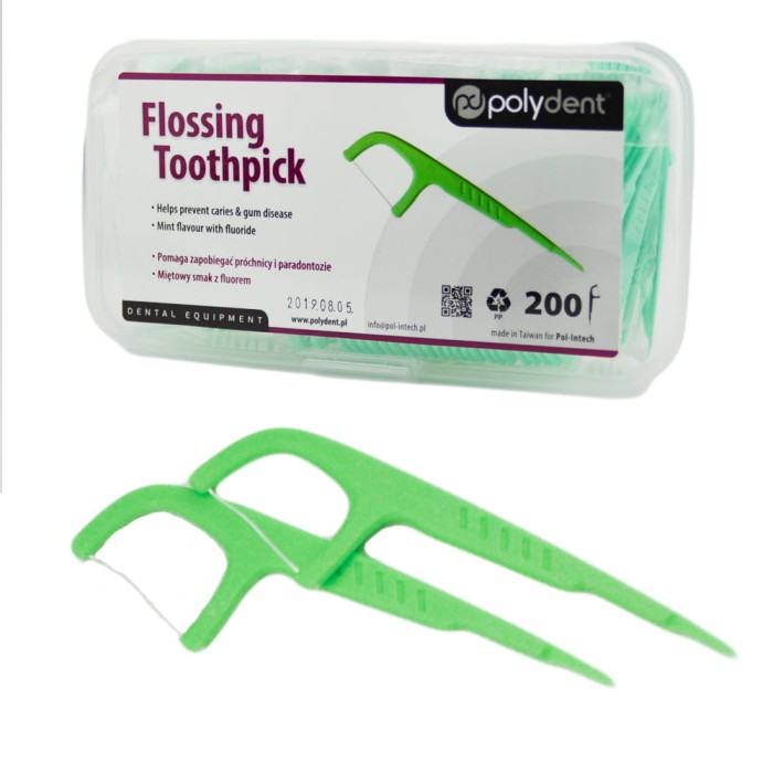 Nitko-wykałaczki cienkie dentystyczne, miętowe - 400 sztuk