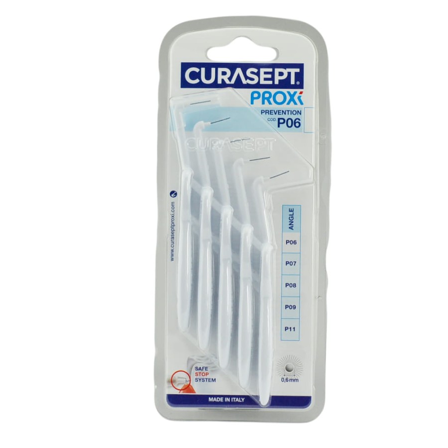CURASEPT PROXI ANGLE BIAŁE P06 - szczoteczki międzyzębowe 5 szt.