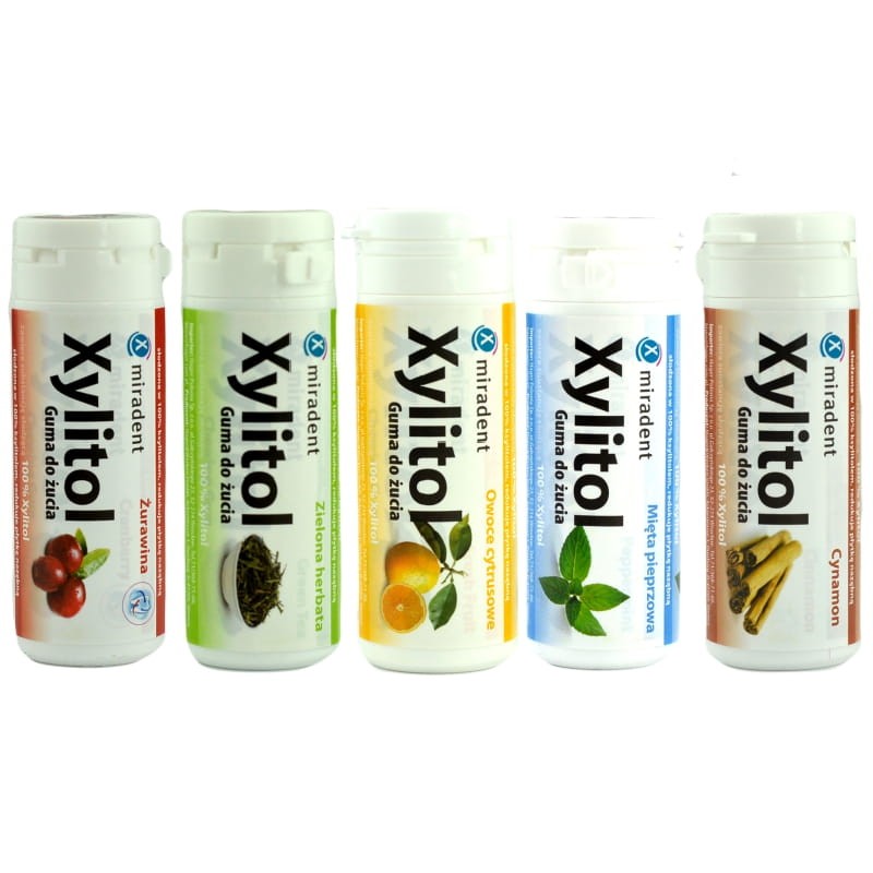 MIRADENT XYLITOL - gumy do żucia z ksylitolem