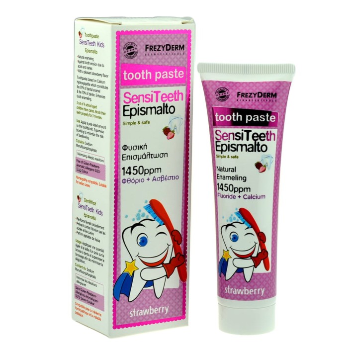 FREZYDERM SENSITEETH EPISMALTO 1450PPM - pasta do zębów dla dzieci 50ml