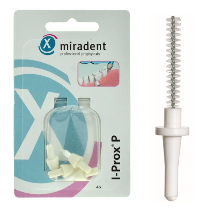 MIRADENT PIC-BRUSH - szczoteczki międzyzębowe 0,6mm białe 4 szt.