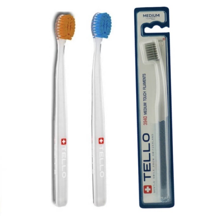 TELLO MEDIUM 3940 - średnia szczoteczka do zębów