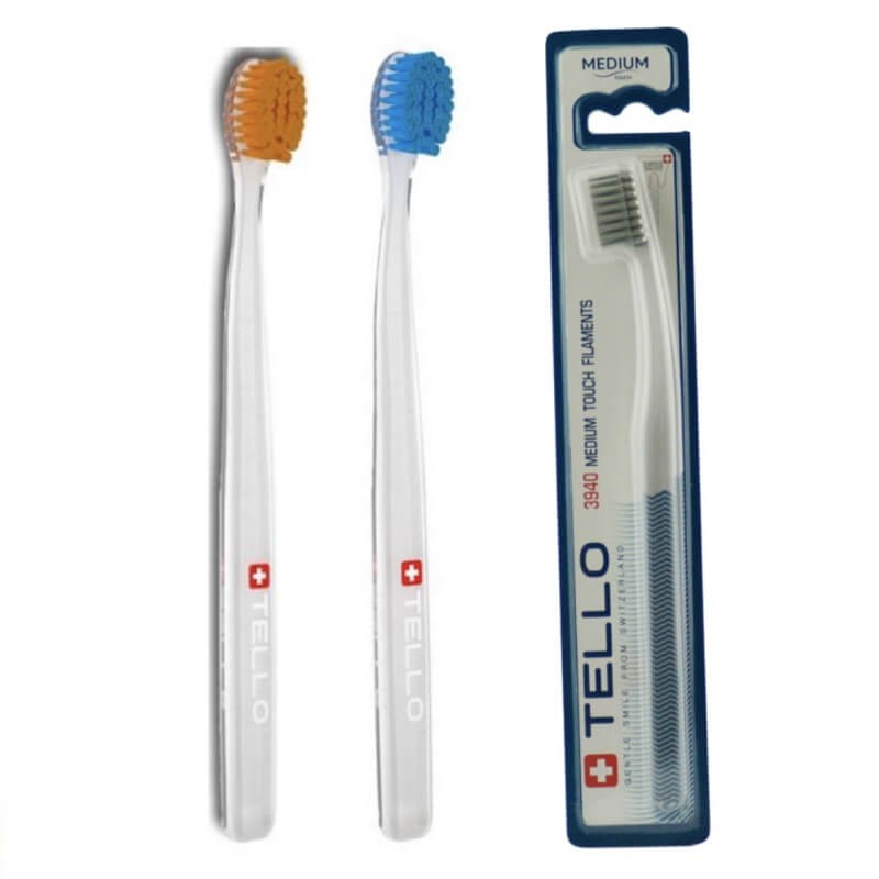 TELLO MEDIUM 3940 - średnia szczoteczka do zębów