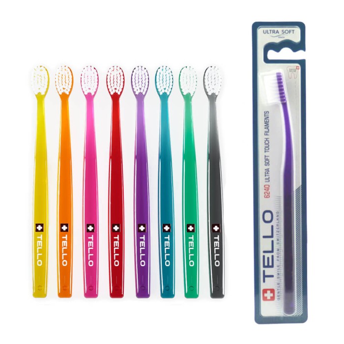 TELLO ULTRASOFT 6240 - bardzo miękka szczoteczka do zębów