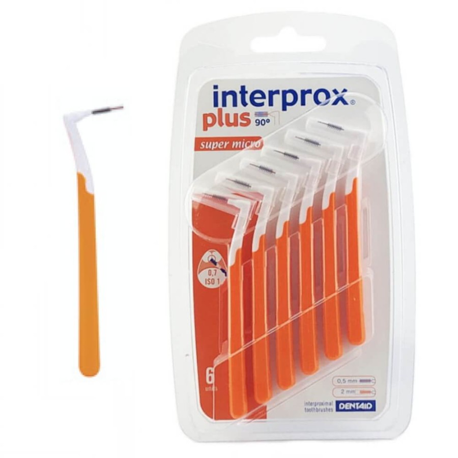 INTERPROX PLUS SUPER MICRO 0,9mm - szczoteczki międzyzębowe 6 szt.