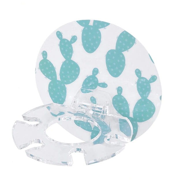 Uchwyt, wieszak na szczoteczkę do zębów i pastę zielony