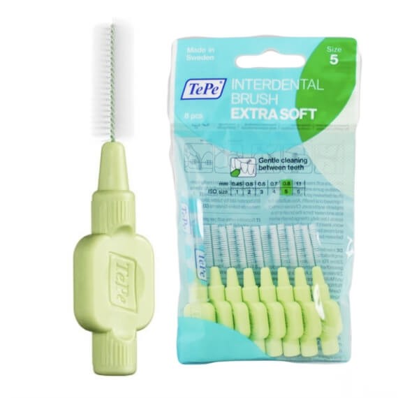 TePe Extra Soft szczoteczki międzyzębowe - zielone 8 szt.