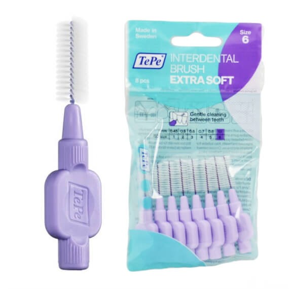 TePe Extra Soft szczoteczki międzyzębowe - fioletowe 8 szt.