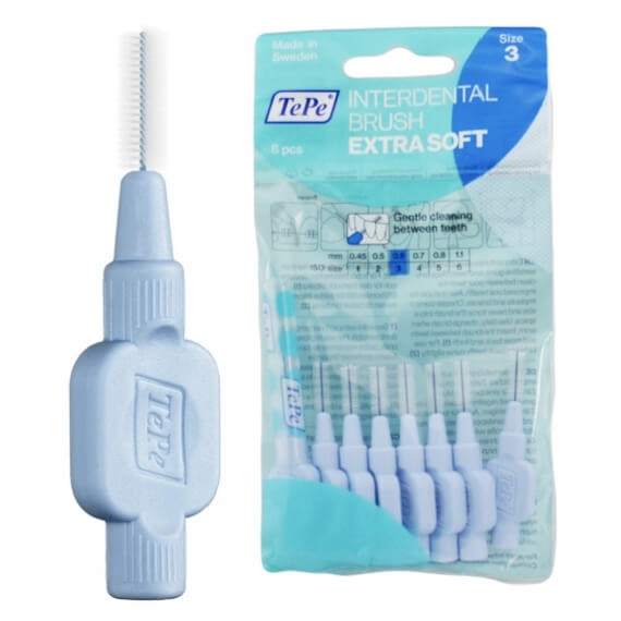TePe Extra Soft szczoteczki międzyzębowe - niebieskie 8 szt.