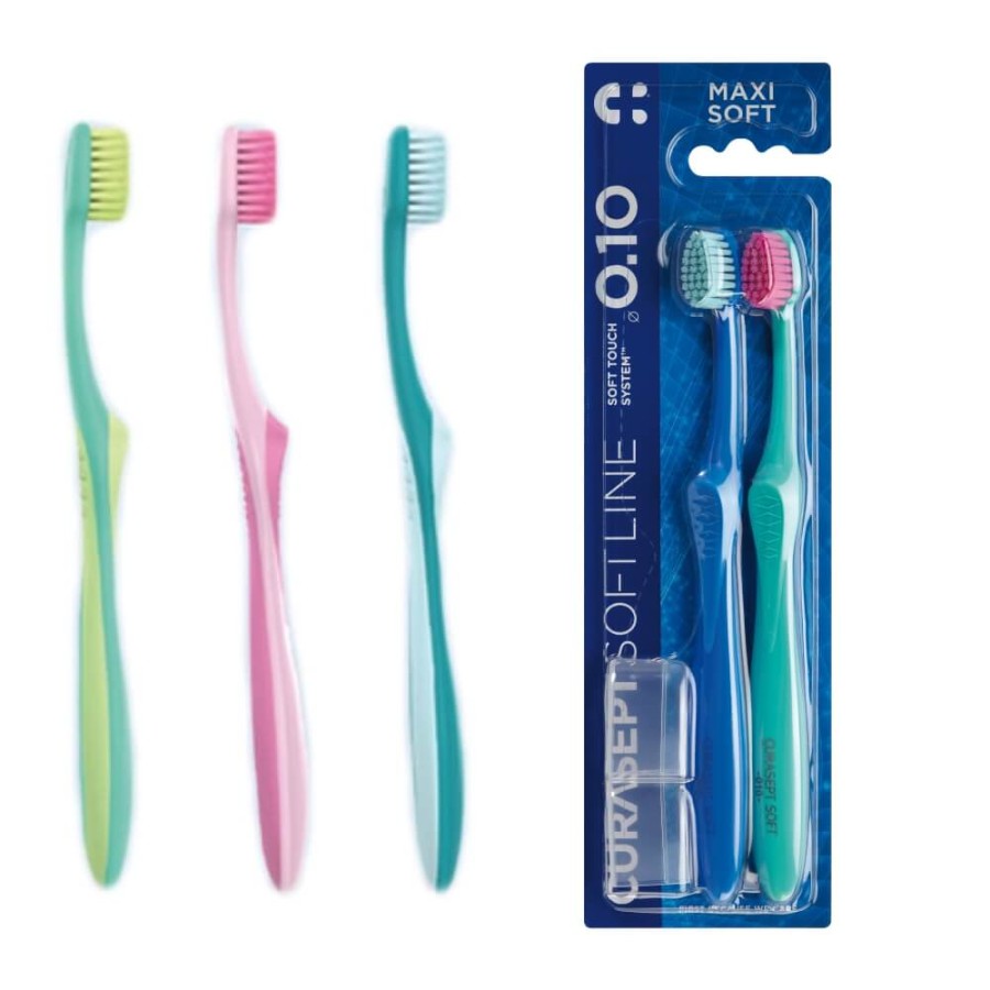 CURASEPT MAXI SOFT 010 - bardzo miękka szczoteczka do zębów DUO-PACK