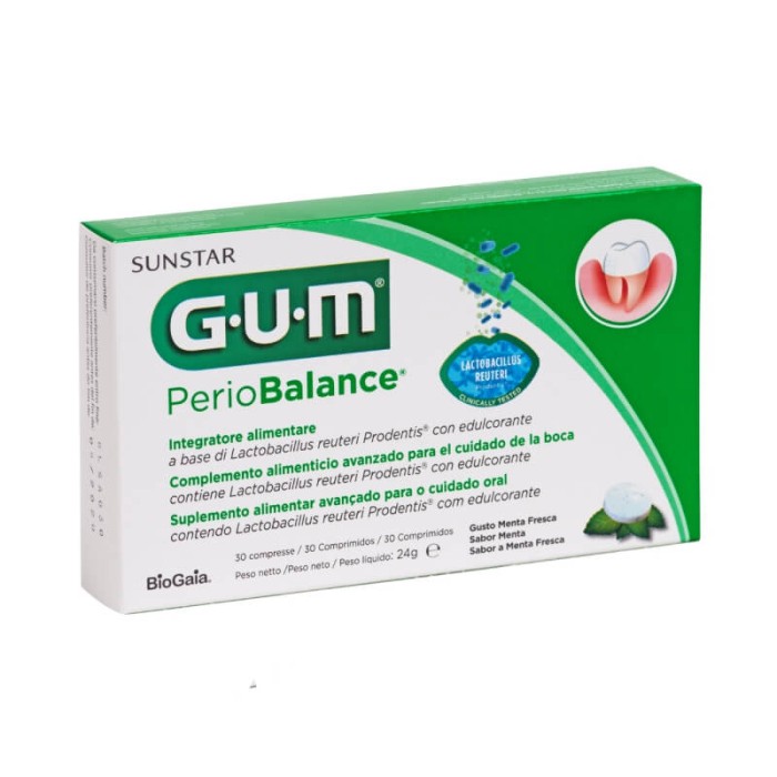 GUM PERIO BALANCE - probiotyk na zapalenie dziąseł i przyzębia 30 szt.