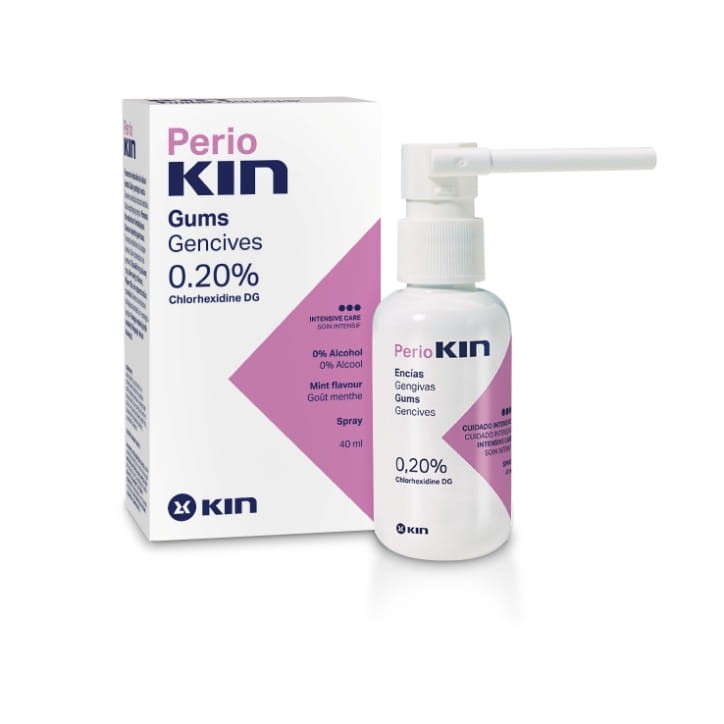 PERIO KIN - spray z chlorheksydyną 0,20% na stany zapalne dziąseł 40ml