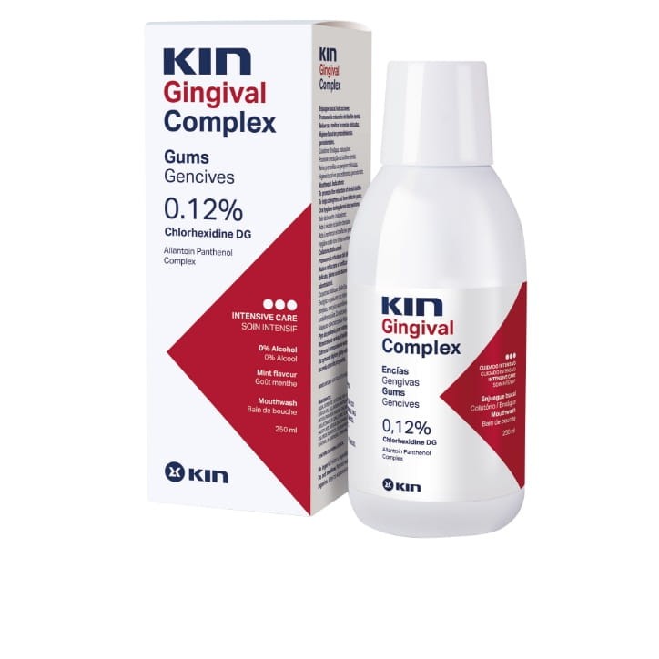 KIN GINGIVAL COMPLEX - płyn do płukania jamy ustnej z chlorheksydyną 0,12% 250ml