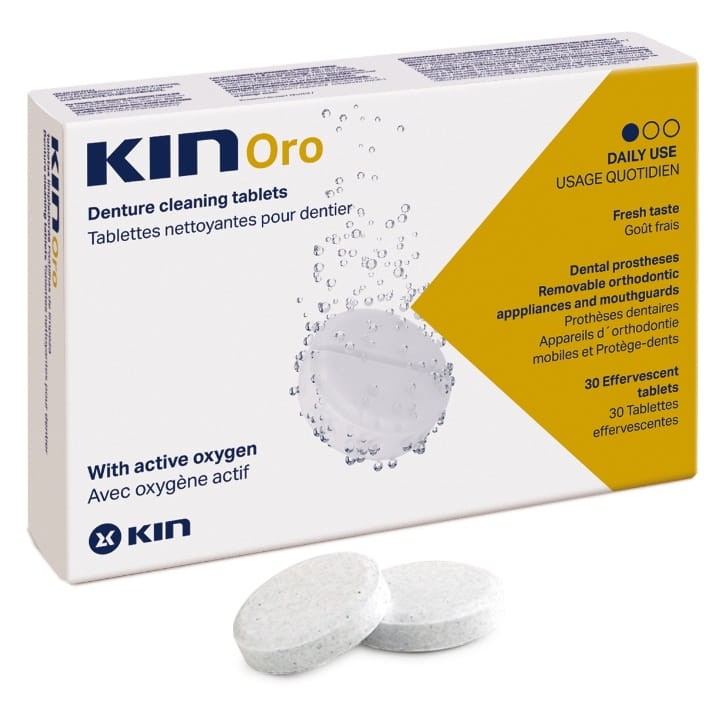 KIN ORO - tabletki czyszczące do protez