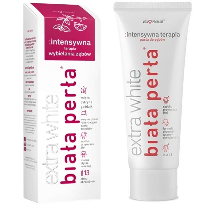 BIAŁA PERŁA INTENSYWNA TERAPIA - wybielająca pasta do zębów 75ml