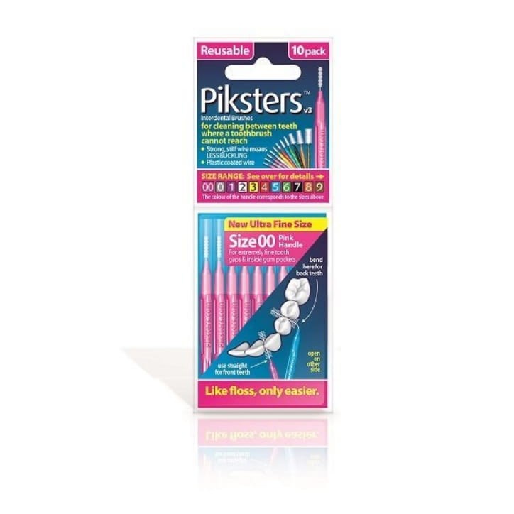 PIKSTERS REGULAR - szczoteczki międzyzębowe różowe rozmar 00 10szt.