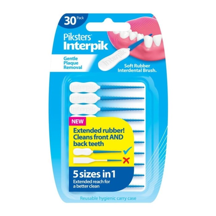 PIKSTERS INTERPIK - gumowe wykałaczki 30 szt.