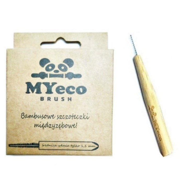 MYECO BRUSH - bambusowe szczoteczki międzyzębowe 1,1mm 8 szt.