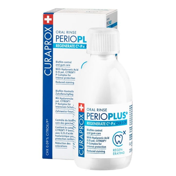 CURAPROX PERIO PLUS REGENERATE - płyn do płukania jamy ustnej z chlorheksydyną 0,09% 200ml
