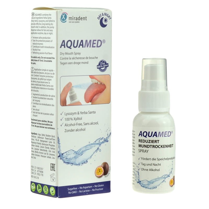 MIRADENT AQUAMED - spray nawilżający jamę ustną