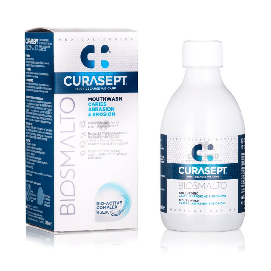 CURASEPT BIOSMALTO PROTECTION - płyn remineralizujący do płukania 300ml
