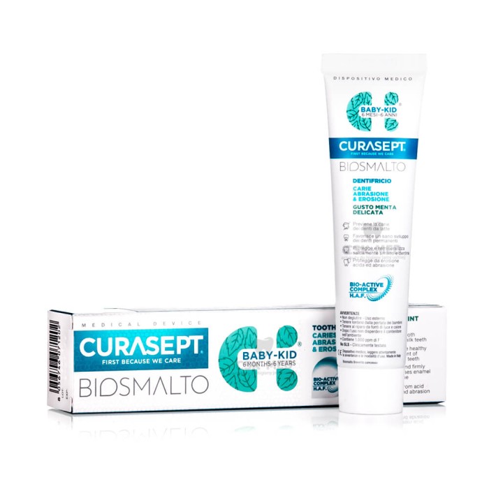CURASEPT BIOSMALTO BABY-KID - pasta miętowa 50ml