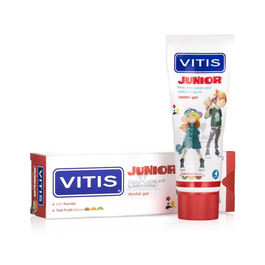 VITIS JUNIOR - pasta do zębów dla dzieci o smaku tutti frutti 75ml
