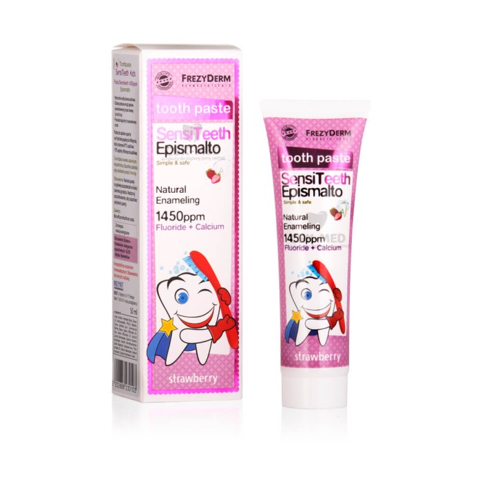 FREZYDERM SENSITEETH EPISMALTO 1450PPM - pasta do zębów dla dzieci 50ml