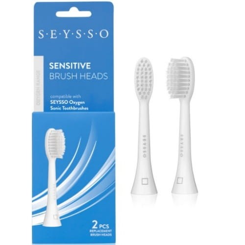 SEYSSO OXYGEN SENSITIVE - końcówki wymienne z miękkim włosiem do szczoteczki sonicznej O-SONIC  2 szt.