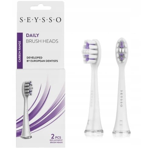 SEYSSO CARBON DAILY - końcówki wymienne do szczoteczek sonicznych SEYSSO 2 szt.