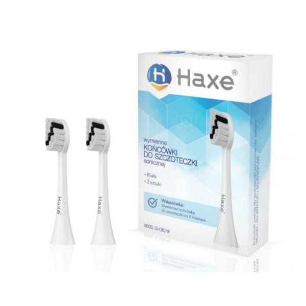 HAXE - końcówki wymienne do szczoteczki sonicznej białe 2 szt.