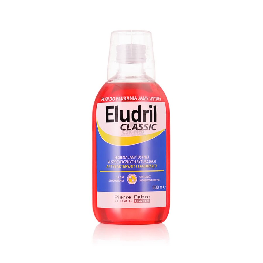 ELUDRIL CLASSIC - płyn do płukania jamy ustnej z chlorheksydyną 500ml