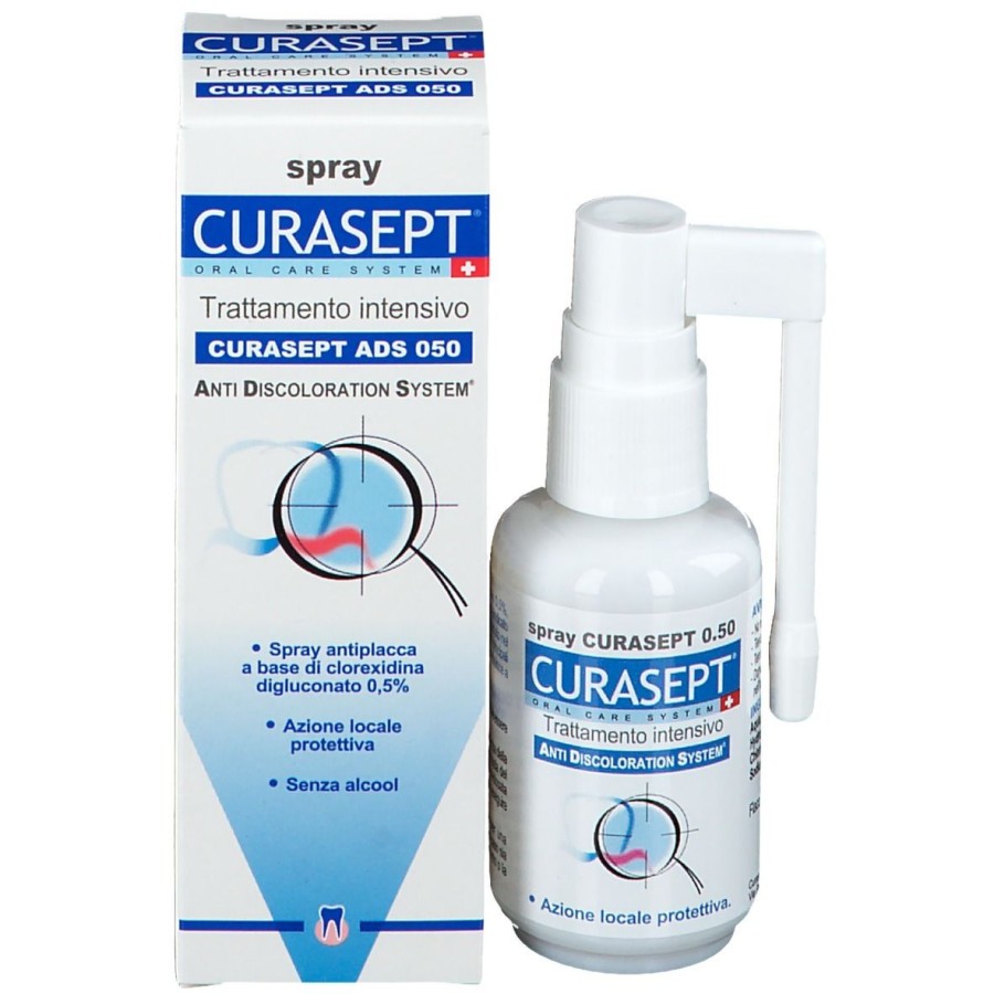 CURASEPT ADS 050 - antybakteryjny spray na stany zapalne jamy ustnej z chlorheksydyną 0.50% 30ml