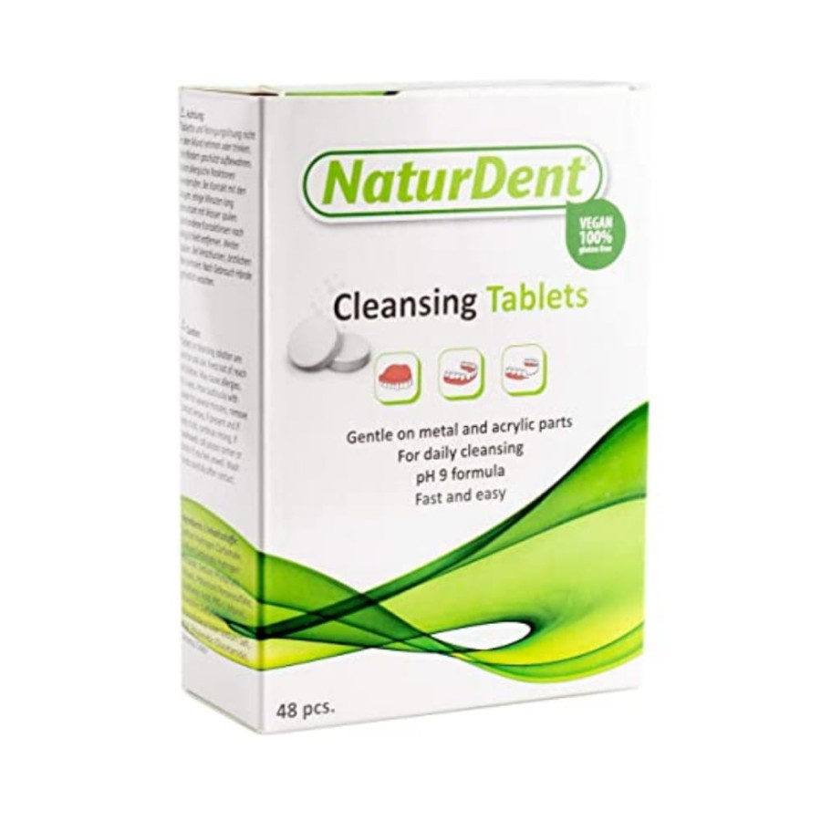 NATURDENT - wegańskie tabletki do czyszczenia protez i aparatów ortodontycznych 48 szt.