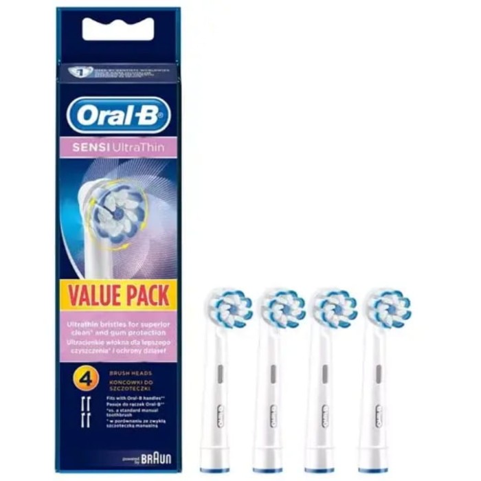 ORAL-B SENSI ULTRATHIN EB60-4 - końcówki do szczoteczki elektrycznej 4 szt.