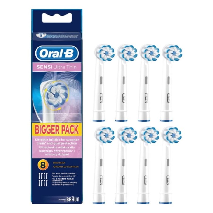 ORAL-B SENSI ULTRATHIN EB60-8 - końcówki do szczoteczki elektrycznej 8 szt.