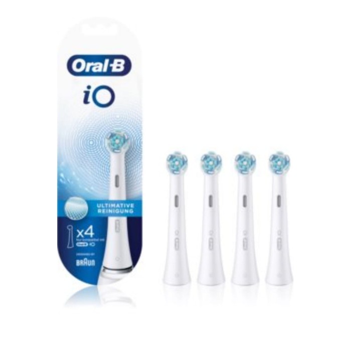ORAL-B iO ULTIMATE CLEAN - końcówki do szczoteczki elektrycznej białe 4 szt.