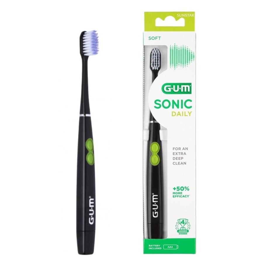 GUM ACTIVITAL - szczoteczka soniczna do zębów czarna