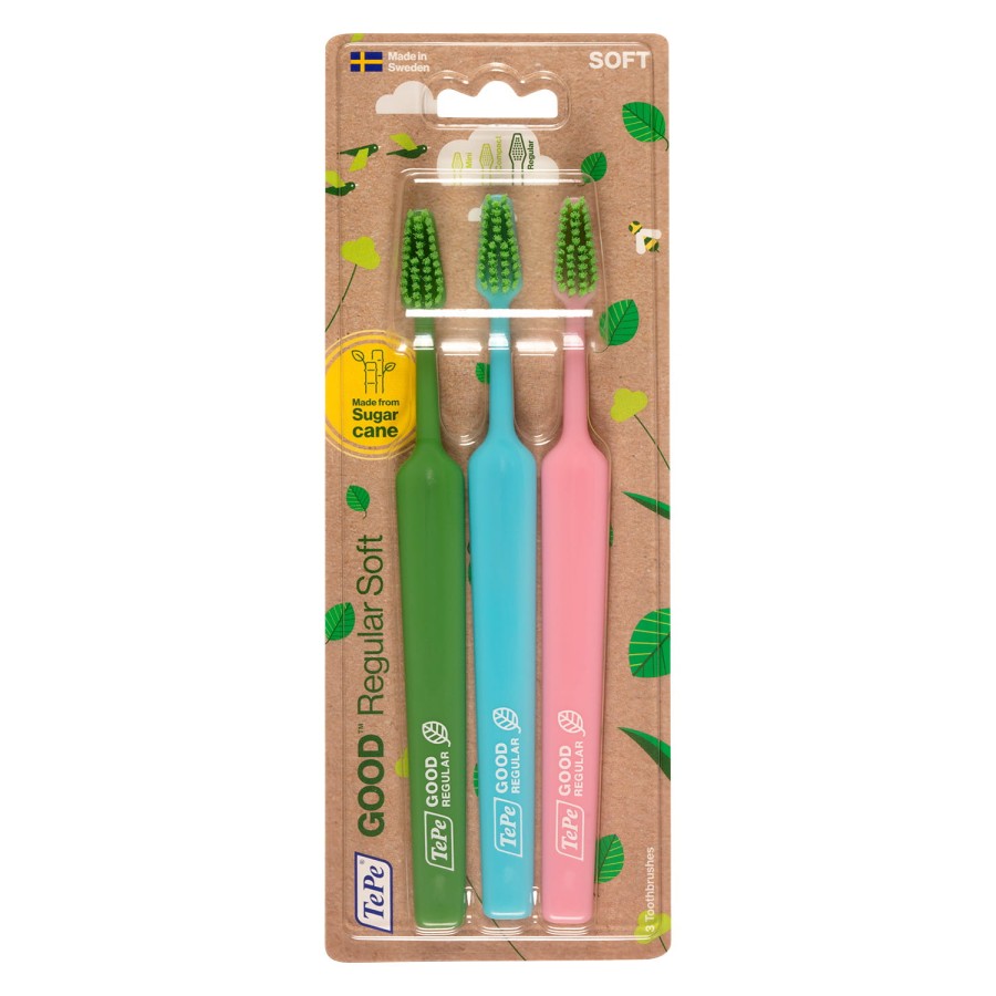 TEPE GOOD REGULAR SOFT - zestaw trzech, miękkich szczoteczek do zębów