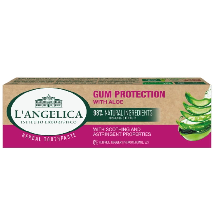 L'ANGELICA OCHRONA DZIĄSEŁ Z ALOESEM - ziołowa pasta do zębów 75ml