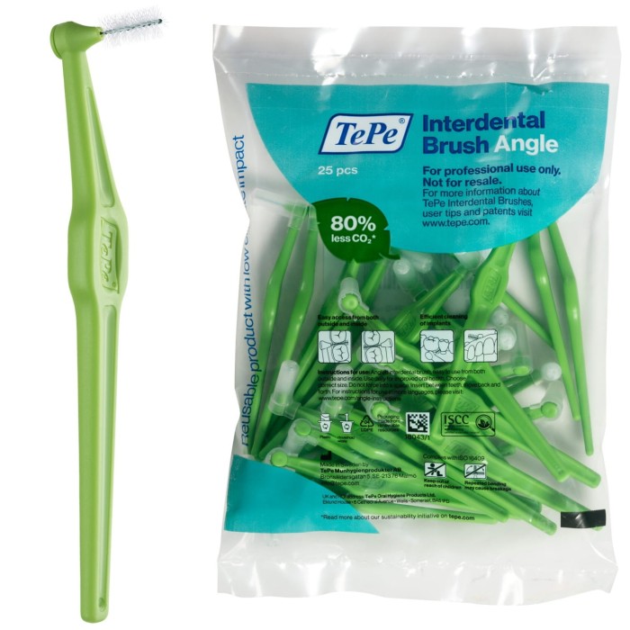 TePe Angle szczoteczki międzyzębowe - zielone 0,8mm 25 szt.
