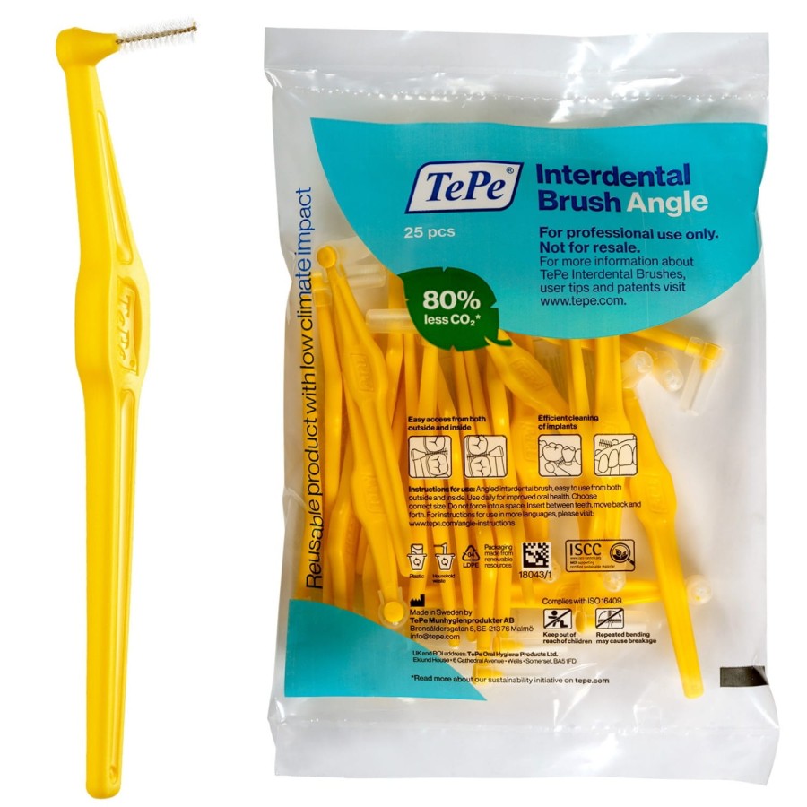 TePe Angle szczoteczki międzyzębowe - żółte 0,7mm 25 szt.