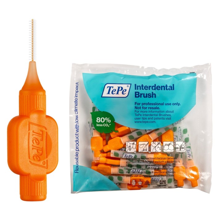 TePe szczoteczki międzyzębowe - pomarańczowe 0,45mm 25 szt.